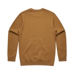 A brown jumper with long sleeves and a round neckline. The back is plain with no visible branding.