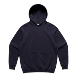 A black hoodie with a front pocket and a hood, featuring an attached logo.