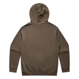A faded brown hoodie with a kangaroo pocket and a hood, featuring a simple design without visible text or branding.