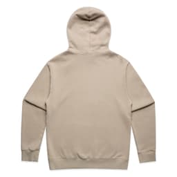 A beige hoodie with a hood and long sleeves. The design is simple and features no visible branding.