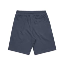 A pair of dark grey sports shorts with a back pocket and elastic waistband. The fabric appears soft and casual.