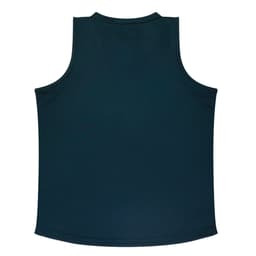 A dark green singlet with a simple design and no visible logos. The back has a clean, smooth finish.