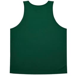 A green singlet with a simple design and no visible branding on the back.