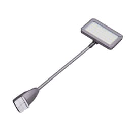 A rectangular LED light with a flexible arm and a black finish. The light features a grid of small LED bulbs.