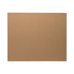 A plain brown rectangular sheet of cardboard, featuring a smooth surface without any text or designs.
