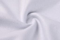 A soft, light grey fabric with a swirl pattern, suitable for creating custom apparel like hoodies.
