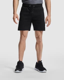 Black "Betis Shorts" featuring a drawstring waist, designed for sports uniforms and active wear.