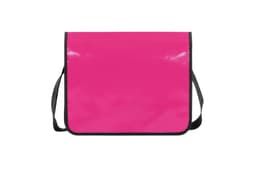 A bright pink Economy LorryBag with a black strap and trim, featuring a simple, smooth surface.