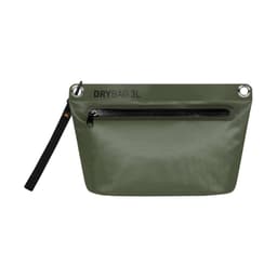 A green Drybag Zipper Bag featuring a zippered pocket and a handle. It includes a logo on the front.