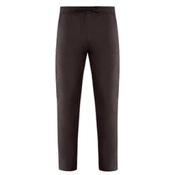 Atene Pants in dark brown, featuring an elastic waistband and side pockets. The pants have a simple, clean design.
