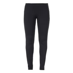 Black leggings, featuring a fitted design and no visible branding, displayed against a plain background.