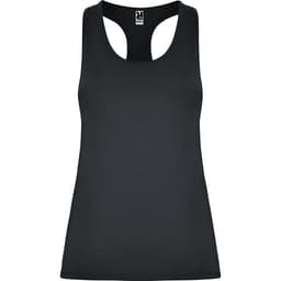 A black Aida tank top with a racerback style and no visible logos.