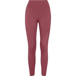 Compression leggings in a rich burgundy colour, featuring a smooth, fitted design and a logo.