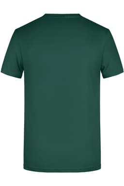 A dark green men's basic T-shirt with a plain back design. The shirt features a logo or branding.