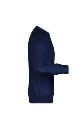 A navy blue men's sweatshirt with a crew neckline and long sleeves. The design features a simple silhouette and has a logo.