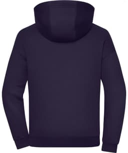 An oversized unisex sweat hoody in a deep navy colour, featuring a spacious hood and long sleeves.