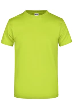 A bright lime green Round-T Heavy T-shirt with a classic crew neck design and short sleeves. Features a logo.