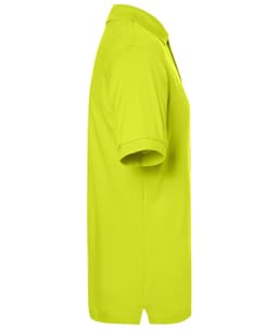 A bright yellow Classic Polo shirt featuring a collar and short sleeves, with branding visible.