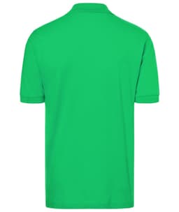 A green Classic Polo shirt with short sleeves and a collar, featuring a logo on the back.