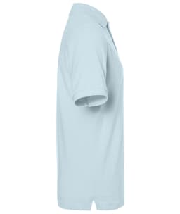 A light blue Classic Polo shirt with a collared neckline and short sleeves. It features a logo on the side.