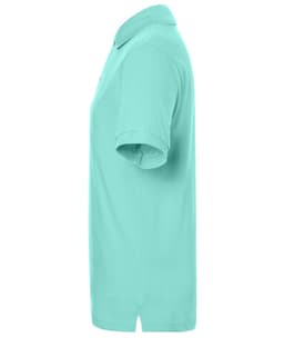 A mint green Classic Polo shirt featuring a collar and short sleeves, with a logo on the chest.
