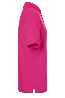A pink Classic Polo shirt displayed from the side, featuring a collar and short sleeves. It includes a logo.