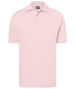 A pink Classic Polo shirt featuring a collared neckline and short sleeves. It has a logo on the chest.