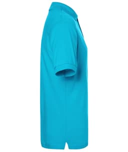 A turquoise Classic Polo shirt with short sleeves, featuring a collar and a logo on the chest.