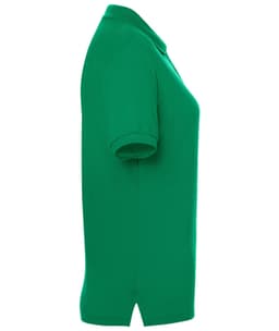 A green Classic Polo Ladies shirt with a simple design and a logo on the chest.