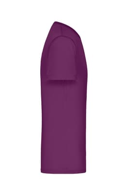 A purple Men's Active-T shirt displayed from the side, featuring short sleeves and a simple design.