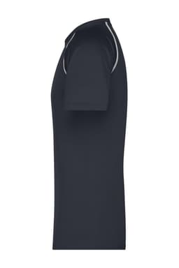 A men's sports T-shirt in navy blue with short sleeves and a subtle logo.