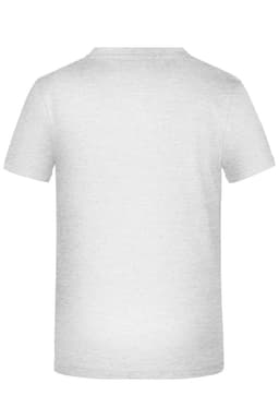 A plain white T-shirt featuring a back view. The shirt has short sleeves and a minimalist design.