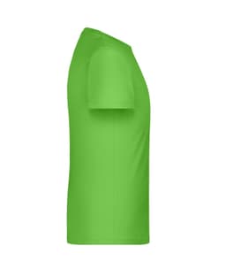 A green T-shirt with a crew neck and short sleeves. The shirt has a logo on it.