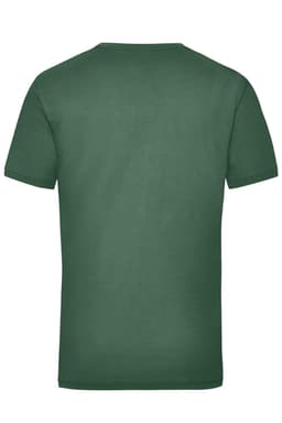A green work t-shirt with a classic crew neck and short sleeves. It features a plain back design.