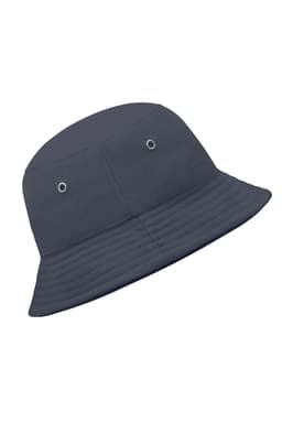 A navy blue kids' fisherman piping hat with eyelets for ventilation. Features a wide, flexible brim.