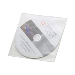 A DVD in a clear sleeve, featuring a logo and a graphic, with a white background and grey accents.