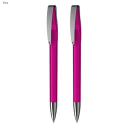 A pink pen with a silver clip, part of the COBRA MM Deluxe Pen Gift Set for office and business use.