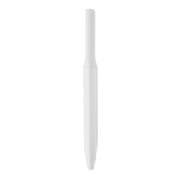 A white pen with a smooth, tapered design and no visible branding or details.
