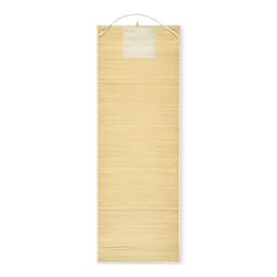 A plain bamboo wall hanging with a natural finish, featuring a top loop for hanging.