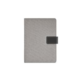 A grey folder with a textured finish and a black closure. Includes an A5 notepad with 64 FSC® sheets.