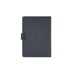 A dark navy A5 folder made from rPET, featuring a notepad and rPU closure, with a logo on the front.