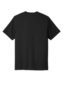 A black OGIO ENDURANCE Level Mesh Tee, featuring a simple design and a visible logo.