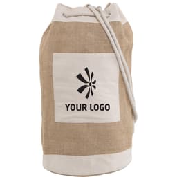 Jute duffel bag
