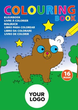 Cardboard colouring book