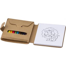 Cardboard colouring set