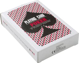 Cardboard box with playing cards
