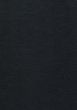 A long sleeve shirt in black, featuring a simple button-up design and a logo.