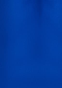 A plain short sleeve shirt in vibrant blue, featuring a simple design and a brand logo.