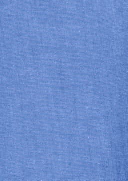 A chambray fabric in a light blue colour, featuring a smooth texture and consistent weave.