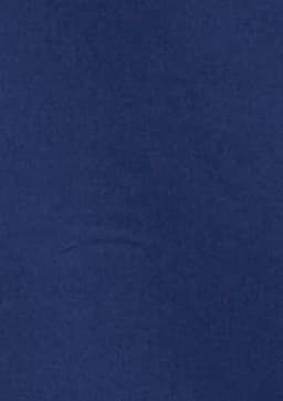 A dark navy women's button-up short sleeve shirt with a smooth fabric finish and a logo.